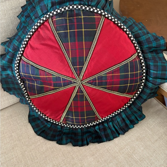 MacKenzie-Childs Red Accent Pillow - Picture 4 of 14